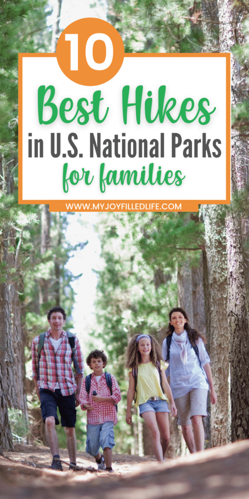 best hikes in the US national parks for families 