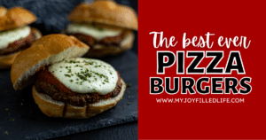 The best ever pizza burgers