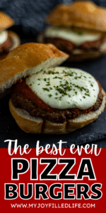 The best ever pizza burger recipe.