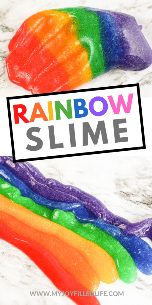 how to make rainbow slime 