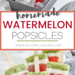 homemade popsicle recipe with watermelon