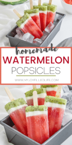 homemade popsicle recipe with watermelon