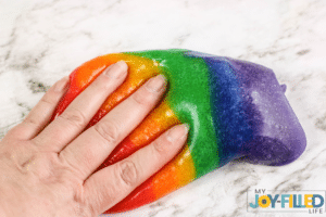 how to make rainbow slime