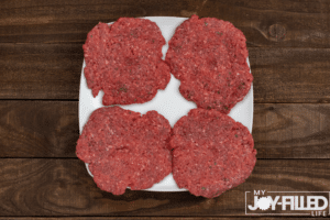 pattying up meat to make burgers