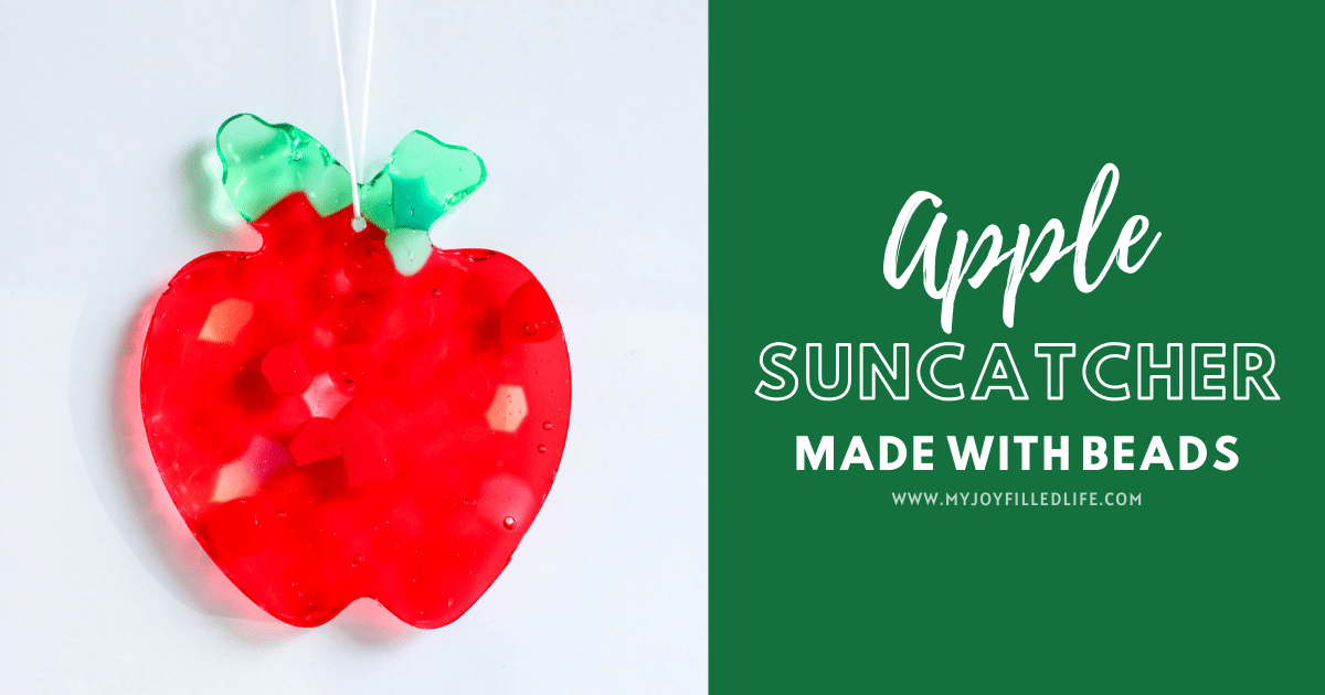 Melted Beads Suncatchers Craft - Make Cute Apples for Fall! - Jinxy Kids