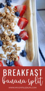 Breakfast Banana Split