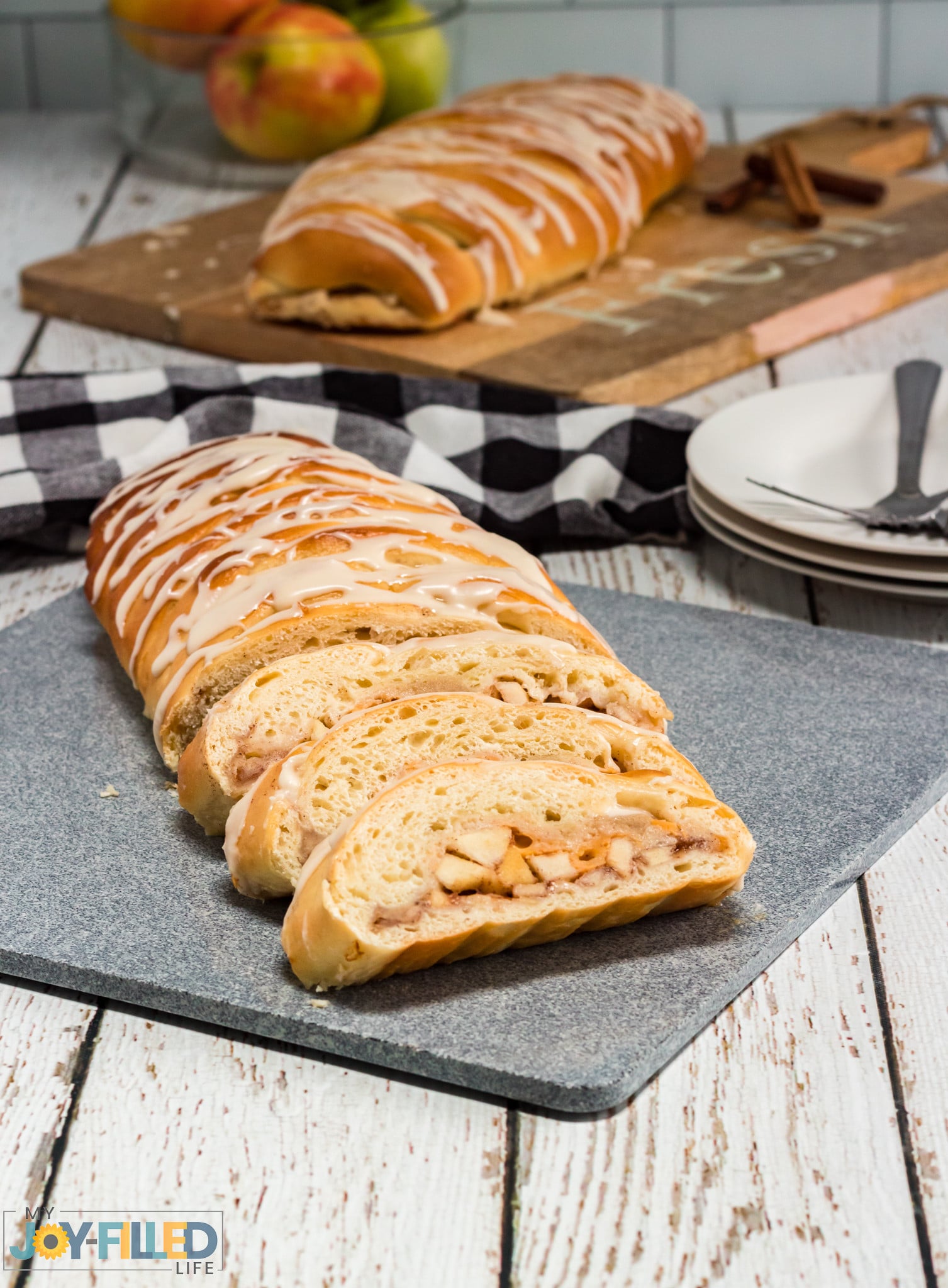 Fresh Sliced Apple Cinnamon Bread