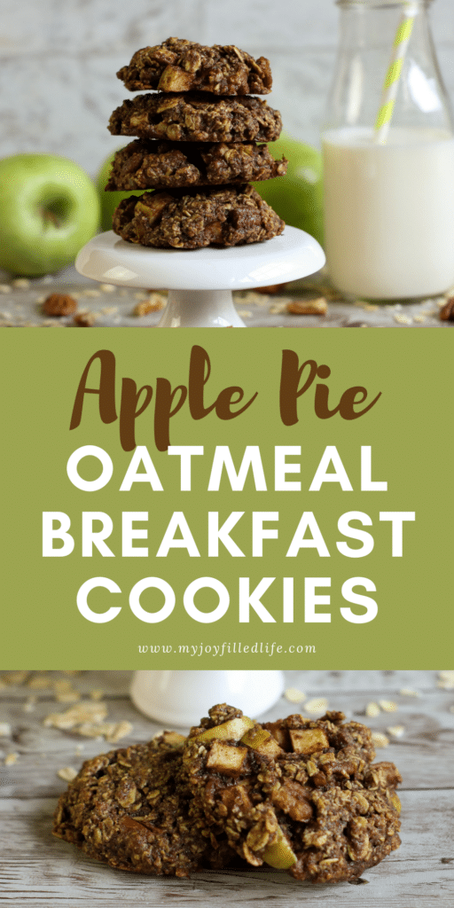 apple pie oatmeal breakfast cookies 