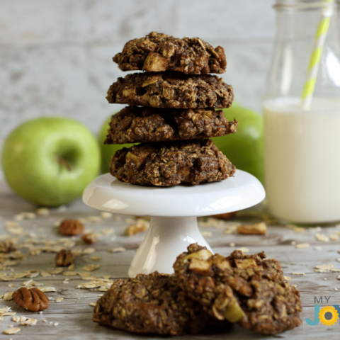 Apple Pie Oatmeal Breakfast Cookies