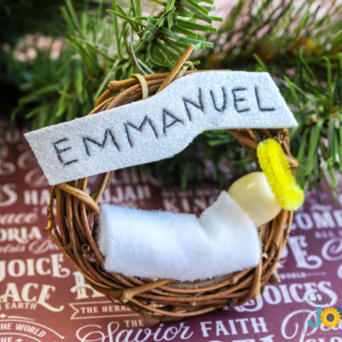 Emmanuel Wreath Ornament