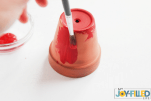 PAINTING THE TERRA COTTA POT