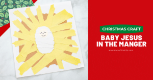 Torn Paper Baby Jesus Pin A