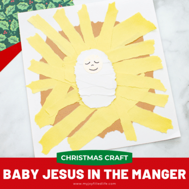 Torn Paper Baby Jesus