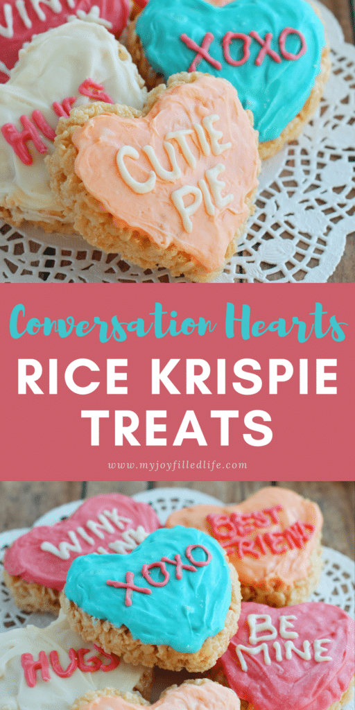 Conversation Hearts Krispie Treats Pin A