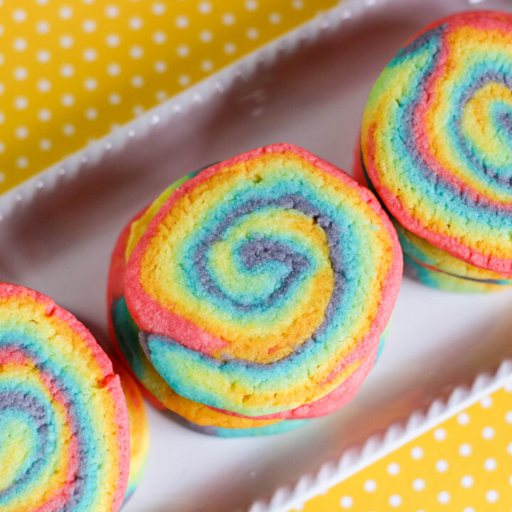 Rainbow Swirl Cookies