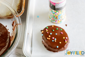 adding sprinkles