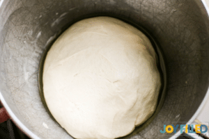 making the bread dough