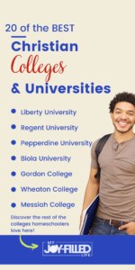 Are you looking for a Christian college or university for your homeschooler kiddo? Choosing a college can be difficult, but finding the right Christian college is even harder. Here are 20 of the best Christian colleges and universities for homeschoolers we think you’ll love!