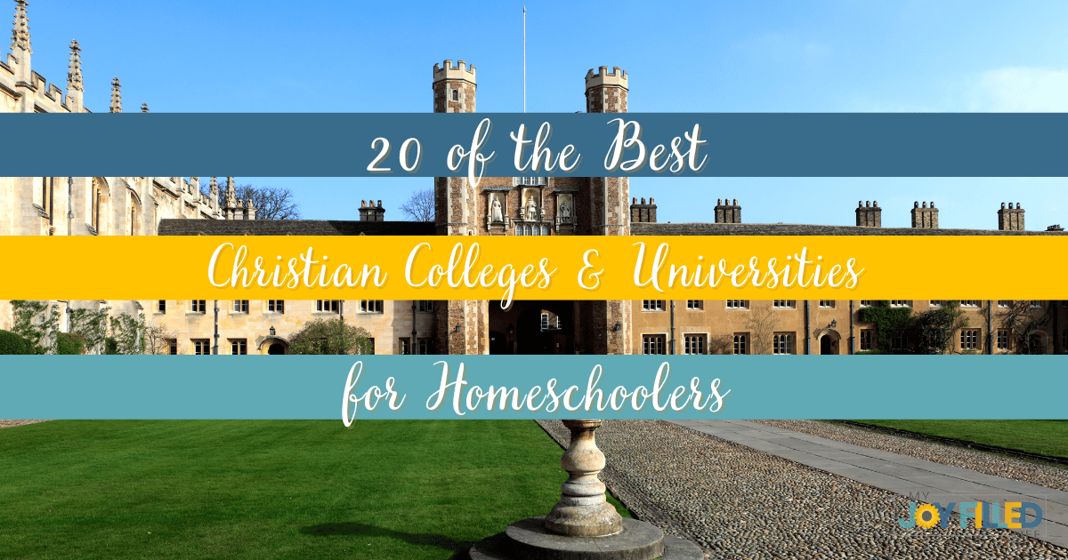 Are you looking for a Christian college or university for your homeschooler kiddo? Choosing a college can be difficult, but finding the right Christian college is even harder. Here are 20 of the best Christian colleges and universities for homeschoolers we think you’ll love!