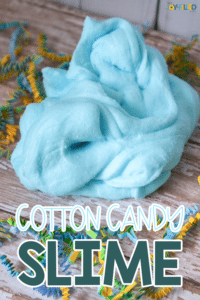 blue cotton candy slime