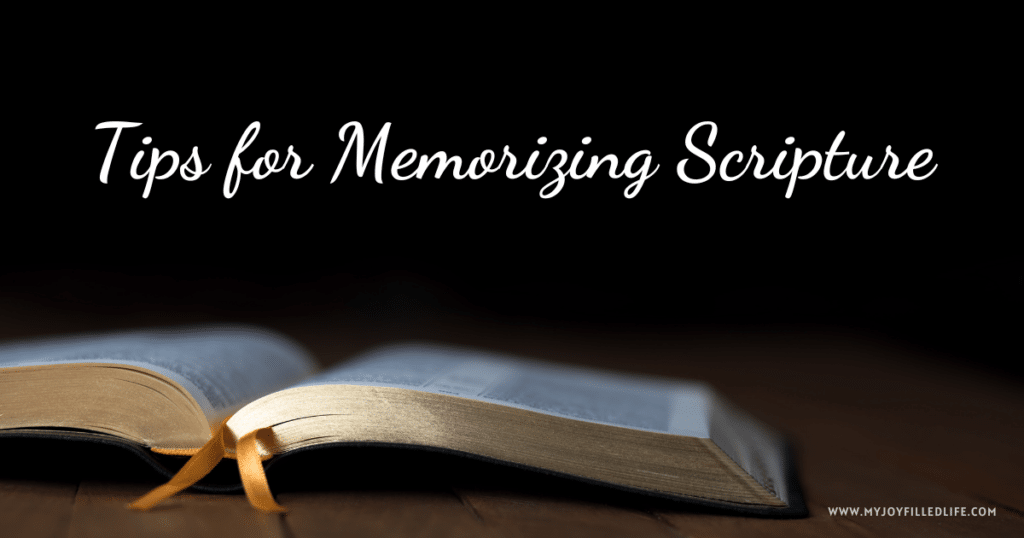 Tips for Memorizing Scripture