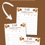 Fall Scattergories Printable Game