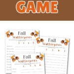 FREE Printable Fall Scattergories Game