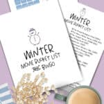 Use this Winter Movies Bucket List & Bingo printable for movie ideas, and to add another level of fun to your family movie nights.