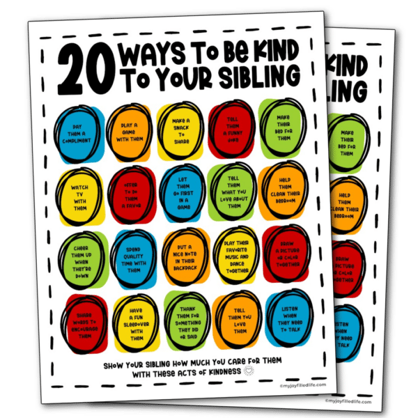 Acts of Kindness for Siblings