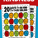 Free Acts of Kindness for Siblings Printable