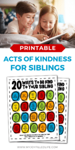 Acts of Kindness for Siblings