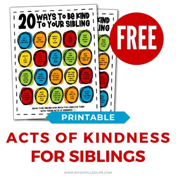 Siblings Acts of Kindness square - My Joy-Filled Life