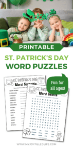 Fun St. Patrick’s Day Word Puzzles for Kids!