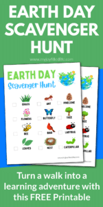 Earth Day Scavenger Hunt Printable for Kids