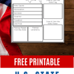 Fun & Educational State Facts Worksheet for Kids
