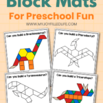 Printable Dinosaur Pattern Block Mats
