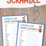 Word Scramble Activity for Father’s Day