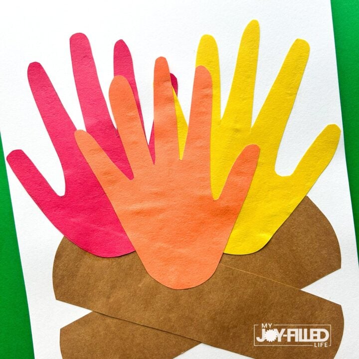 Handprint Campfire Craft