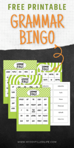 Grammar Bingo Game – Free Printable!