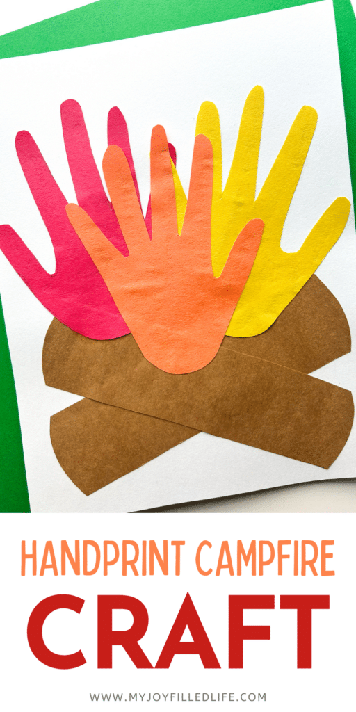 Easy Handprint Campfire Craft