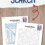 Community Helpers Word Search Printable