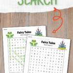 Free Fairy Tales Word Search Printable for Kids