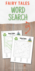 Free Fairy Tales Word Search Printable for Kids