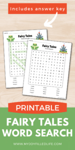 Fairy Tale Word Search for Early Learners
