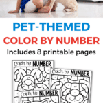 Pets Color by Number Printable Pack
