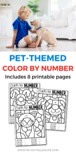 Pets Color by Number Printable Pack