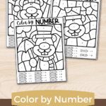Groundhog Day Color by Number Printable